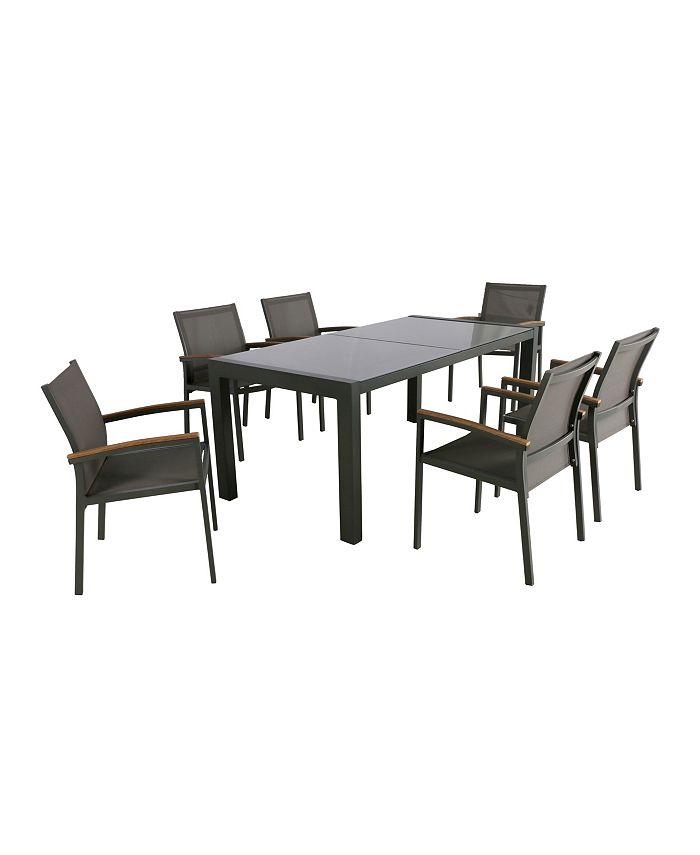Furniture Luton Outdoor 7pc Dining Set, Quick Ship Macy's