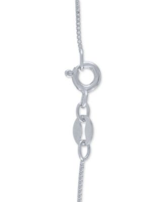 Diamond "Mom" Heart 18" Pendant Necklace (1/8 ct. t.w.) in Sterling Silver and 14k Rose Gold Plate