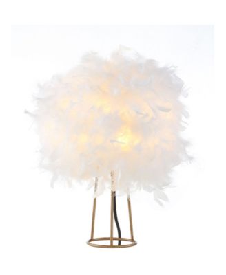 Stork 16" Feather LED Table Lamp