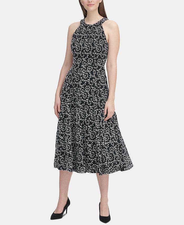Tommy Hilfiger Embroidered Midi Dress - Macy's