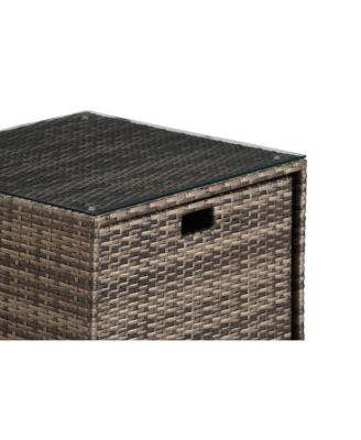 Oceanside Outdoor Side Table with Storage