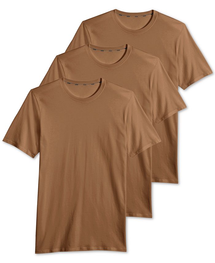 Jockey Men's 3 Pack Essential Fit Staycool + Cotton Crew Neck