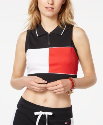 cropped tommy hilfiger polo