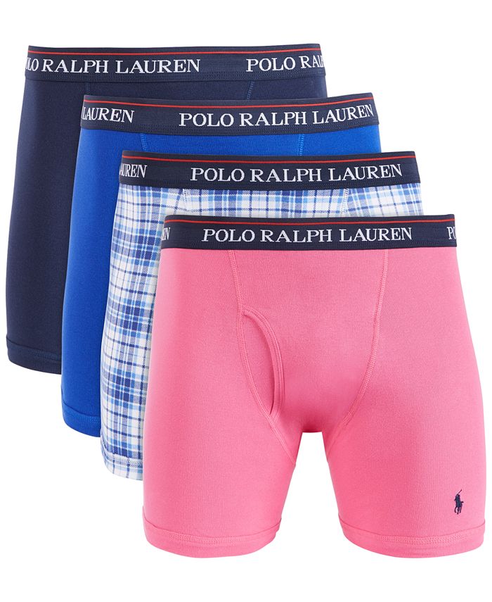 Polo Ralph Lauren Men's 4-Pk. Knit Cotton Boxers - Macy's