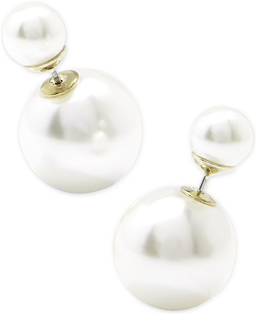 Zenzii Gold Tone Double Ball Front And Back Earrings Reviews