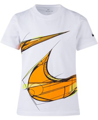 Nike - Little Boys Geometric 360 Swoosh Logo T-Shirt