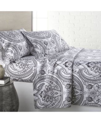 Classic Paisley Ultra-Soft 4-Pc. Sheet Set, California King