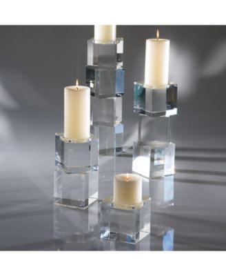 Escalier Pillar Candleholder Largest - Elegant Crystal