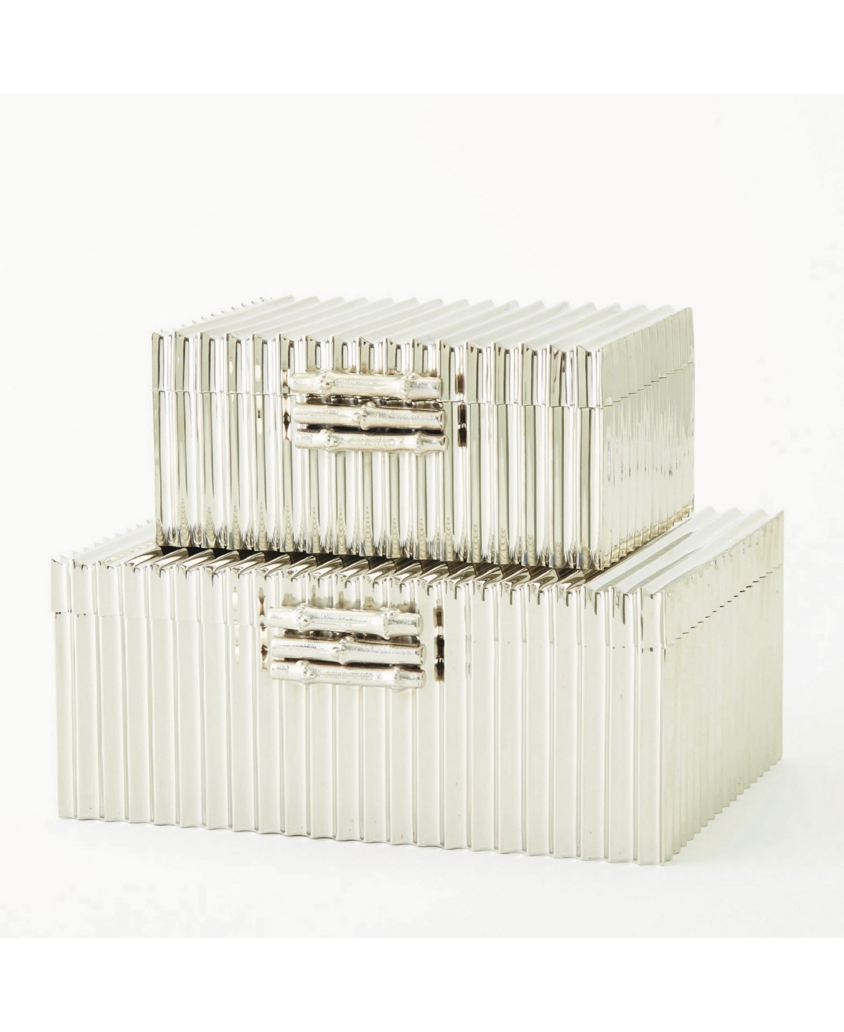 Global Views Corrugated Bamboo Box