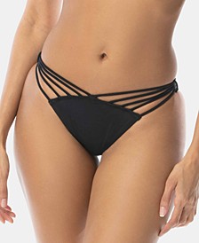 Lacy Strappy Cheeky Hipster Bikini Bottoms, Created for Macy's
