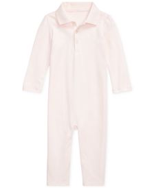 폴로 랄프로렌 여아용 아기옷 우주복 Polo Ralph Lauren Baby Girls Cotton Coverall,Delicate Pink