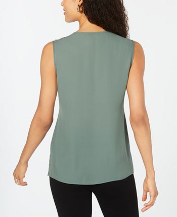 JM Collection Printed Grommet-Trim Top, Created for Macy's - Macy's