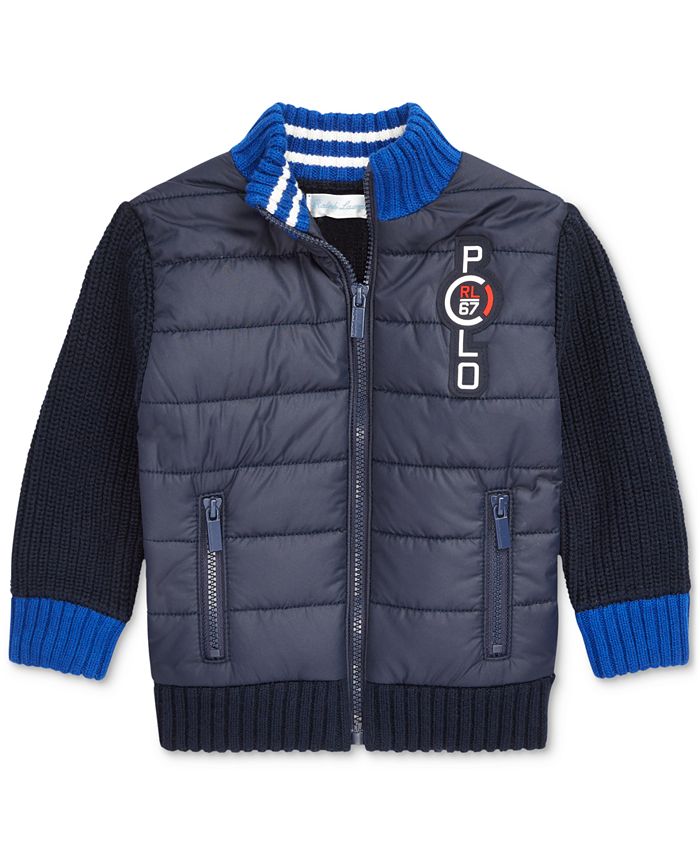 Polo Ralph Lauren Baby Boys Quilted Full-Zip Sweater & Reviews ...