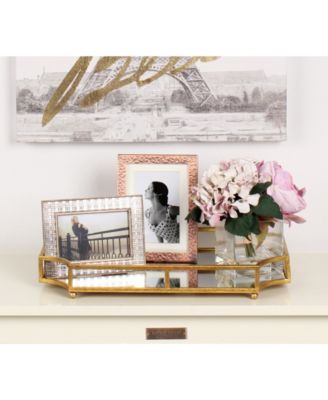 Ciel Metal Mirrored Scalloped Decorative Tray