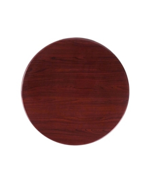CLICKHERE2SHOP OFFEX 24" ROUND RESIN MAHOGANY TABLE TOP
