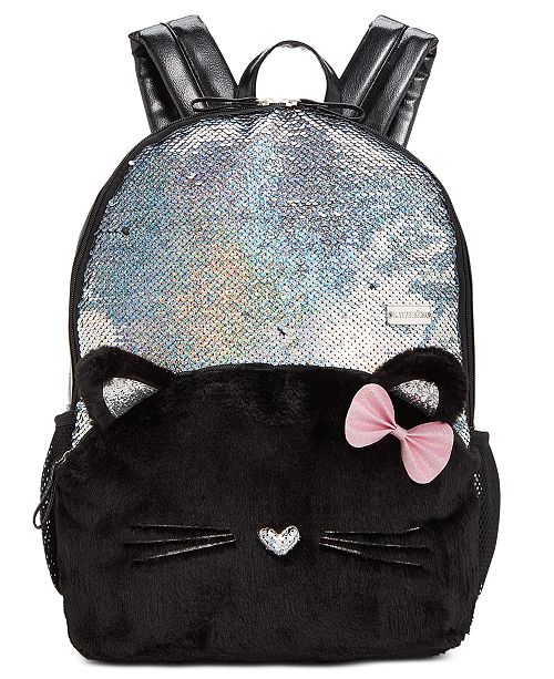 Fab Little Big Girls Kitty Cat Reversible Sequin Backpack Reviews All Kids Accessories Kids Macy S