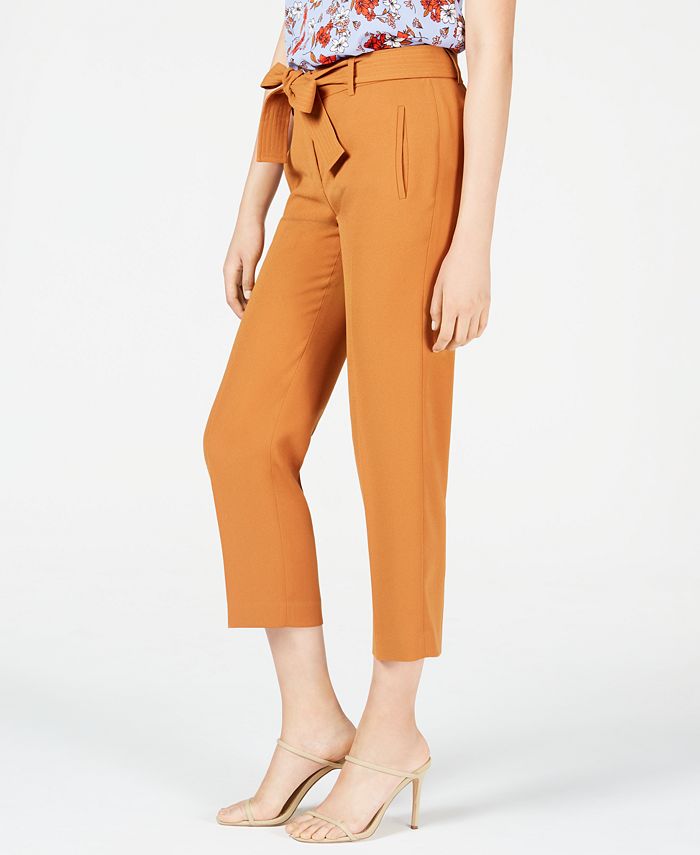 Bar III Belted Pants, Created for Macy's & Reviews - Pants & Capris ...