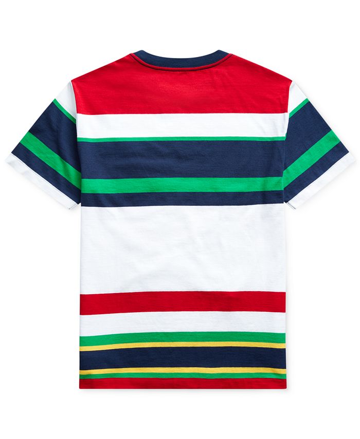 Polo Ralph Lauren Big Boys Striped Cotton T-Shirt - Macy's