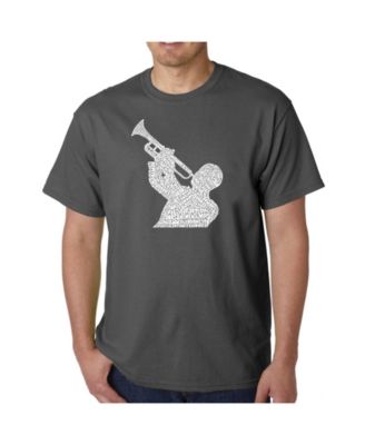 Mens Word Art T-Shirt - All Time Jazz Songs