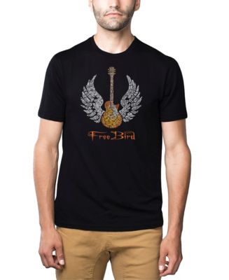 LA Pop Art Mens Premium Blend Word Art T-Shirt - Lyrics to Freebird ...