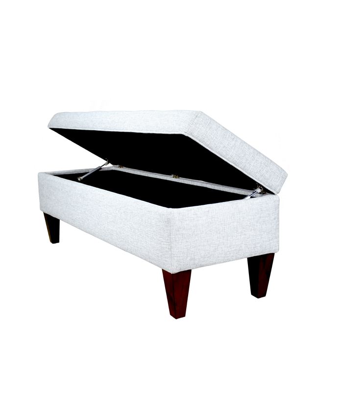 MJL Furniture Designs Brooke Button Tufted Upholstered Storage Ottoman Bench Macy's