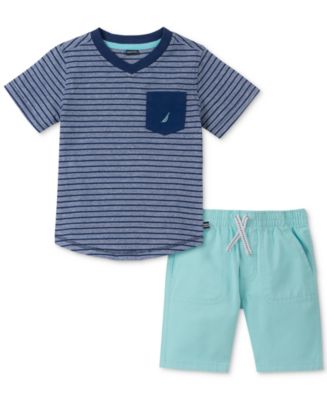 Nautica Baby Boys 2-Pc. Cotton T-Shirt & Shorts Set - Macy's