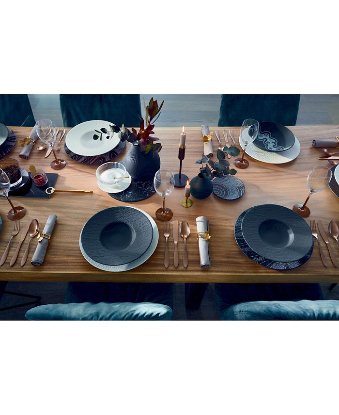 Coupe Creuse Villeroy & Boch Manufacture Rock 28.4cm - Porcelaine Premium Noire, Lavable Lave-Vaisselle