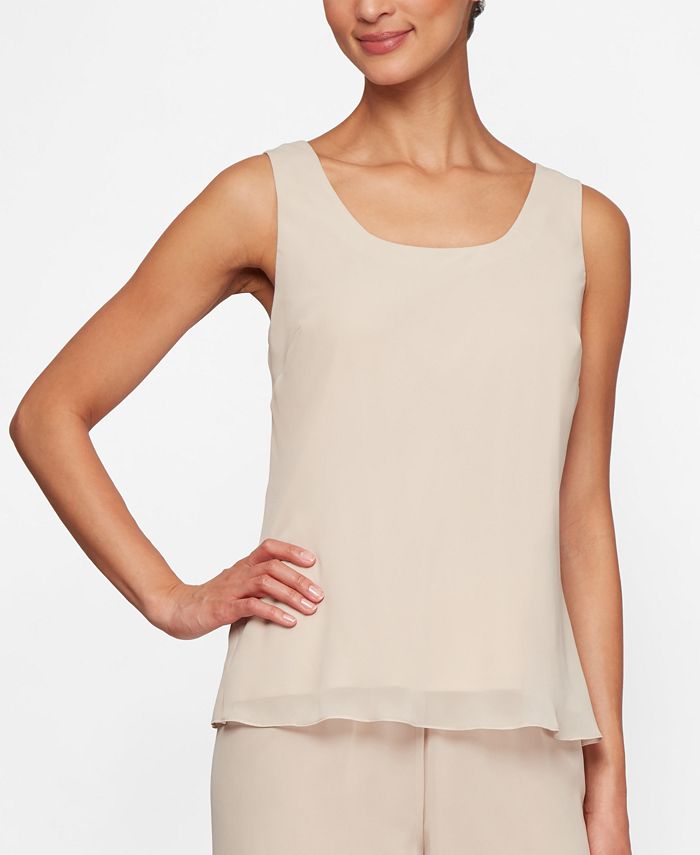 Alex Evenings Ribbed Jacket & Tank Top Set Macy's