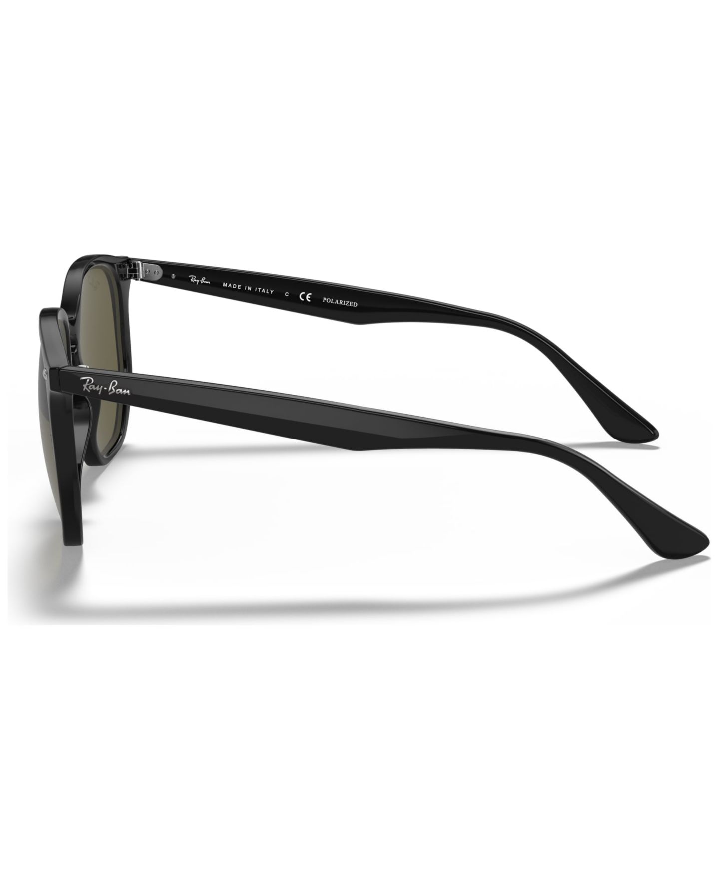 Женские солнцезащитные очки Ray-Ban Polarized Sunglasses, RB4306 54, цвет: Чёрный / Зелёный — фото 2