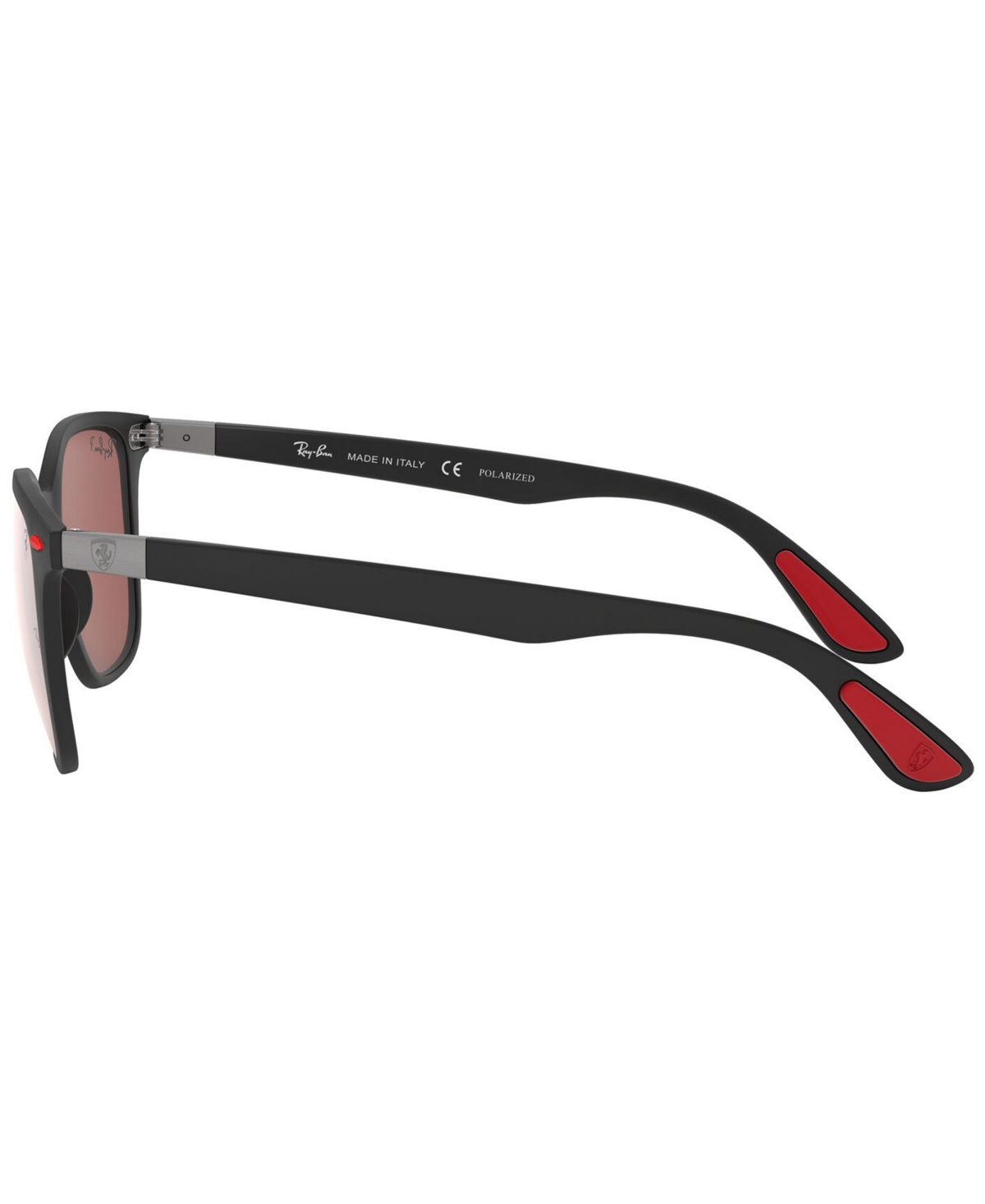 Ray-Ban Men's Polarized Sunglasses, RB4297M Scuderia Ferrari Collection 51 -PURPLE MIR SILVER POLAR