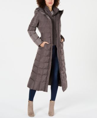 cole haan layered down puffer coat merlot