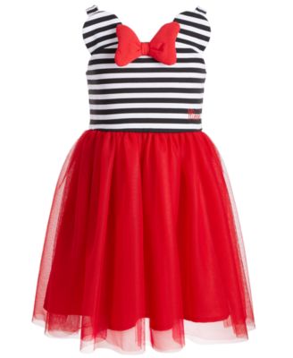 macys girls red dress