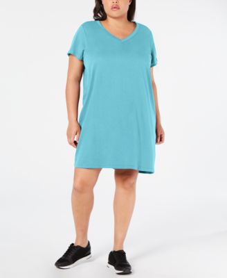 cotton tee shirt dress plus size