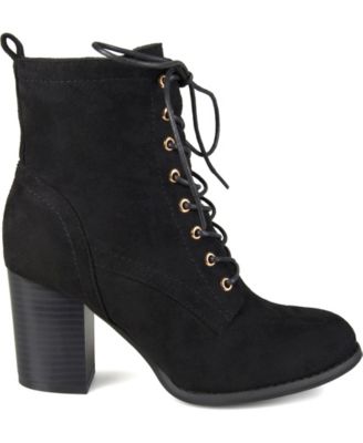 Women's Baylor Lace Up Stacked Heel Booties