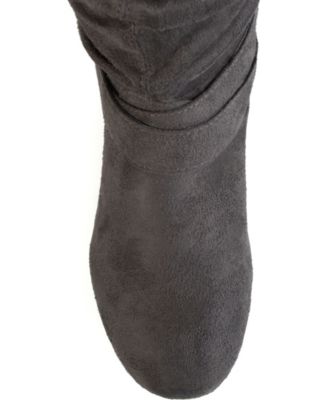 Women's Shelley Rouched Buckle Mid Shaft Boots