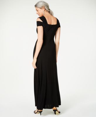 R & M Richards Cold-Shoulder Gown - Macy's