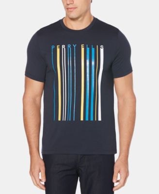 Perry Ellis - Men's Barcode Logo Graphic T-Shirt