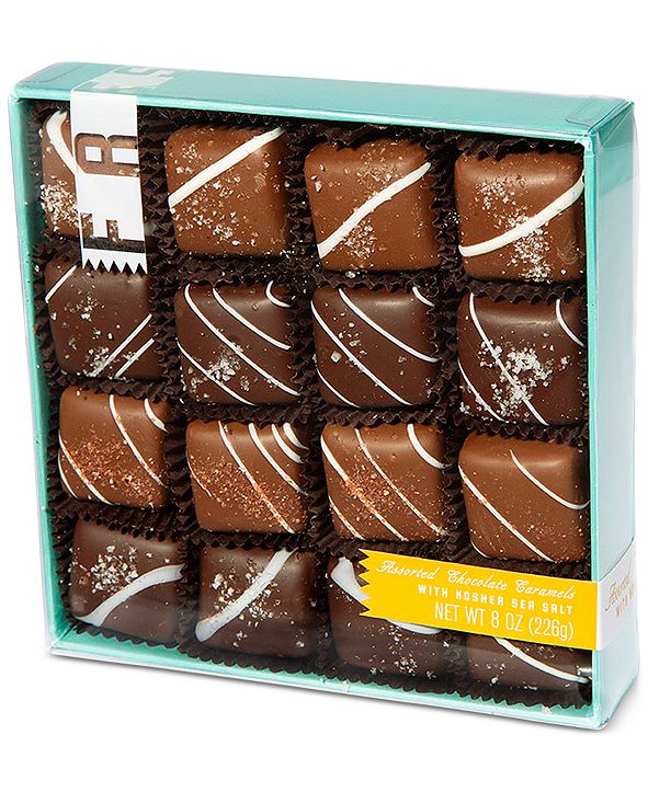 V Chocolates 32Pc. Assorted Milk and Dark Chocolate SeaSalt Caramels