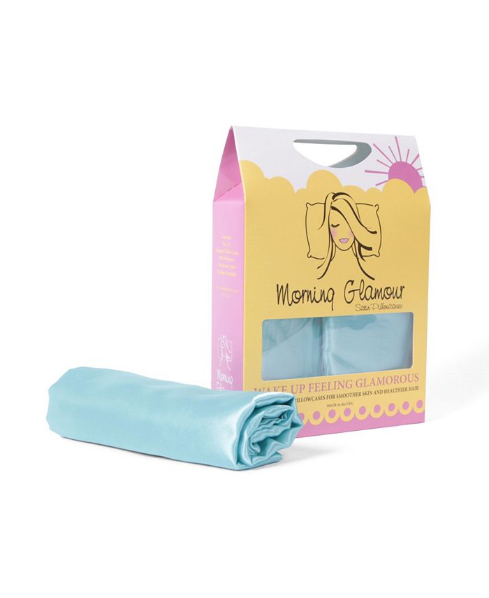 Morning Glamour Satin Standard Solid Pillowcases 2 Pack Macy's