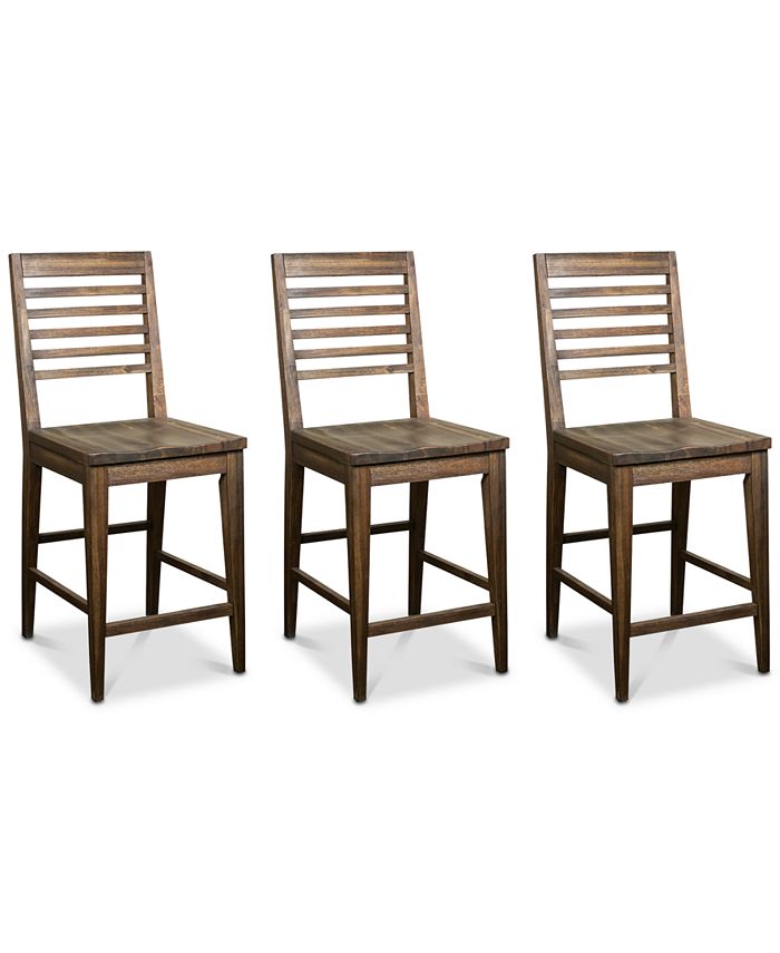Furniture Mila Counter Stool, 3Pc. Set (3 Counter Stools) Macy's