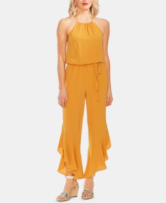 vince camuto cinched waist jumpsuit