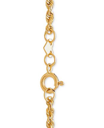 Macy's - Rope Chain Necklace in 14k Gold (1-3/4mm)