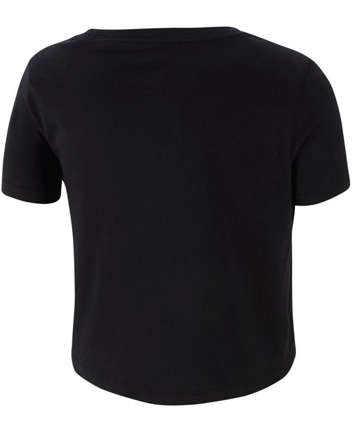 Nike Big Girls Cropped Cotton Graphic-Print T-Shirt & Reviews - Shirts ...