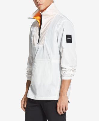 DKNY - Men's Logo-Print 1/4-Zip Jacket