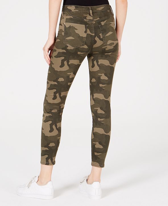 Celebrity Pink Juniors' Camo-Print High-Rise Skinny Jeans & Reviews ...