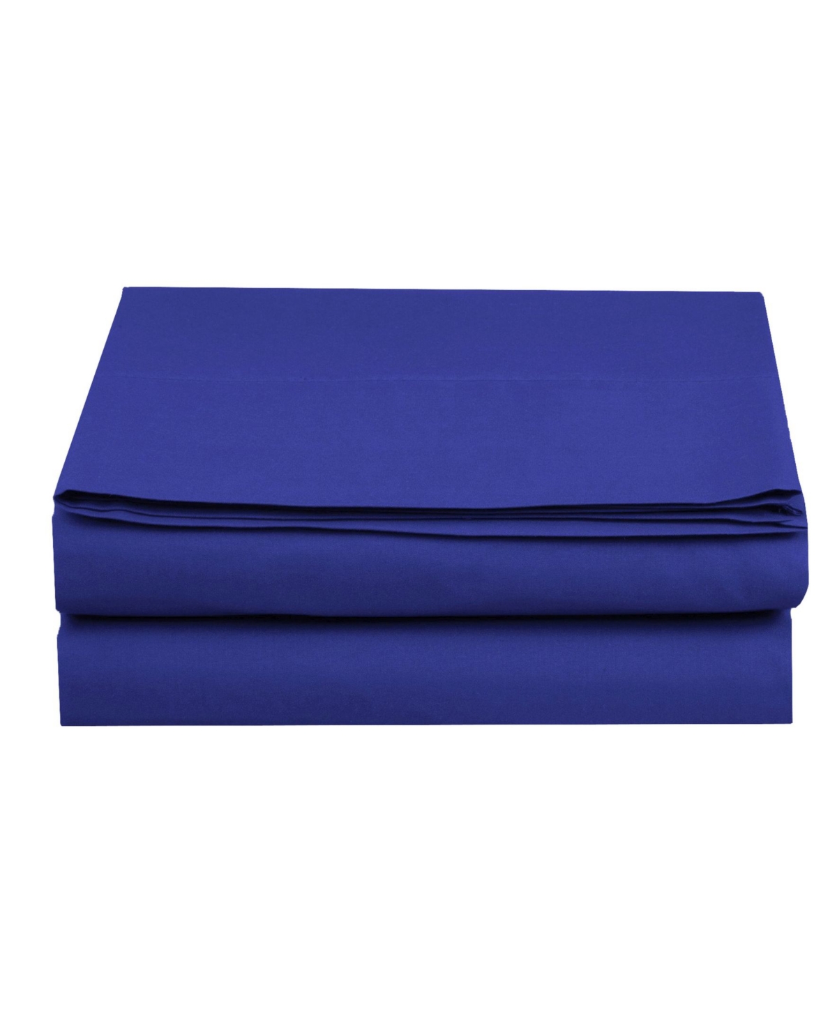 Elegant Comfort Silky Soft Flat Sheet, California King In Bright Blue
