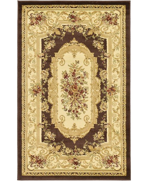 Bridgeport Home Belvoir Blv3 Brown 3 3 X 5 3 Area Rug Reviews Rugs Macy S