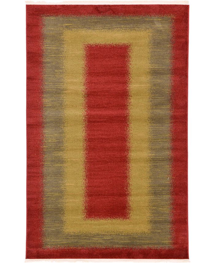 Bayshore Home Ojas Oja8 Red 5' x 8' Area Rug Macy's
