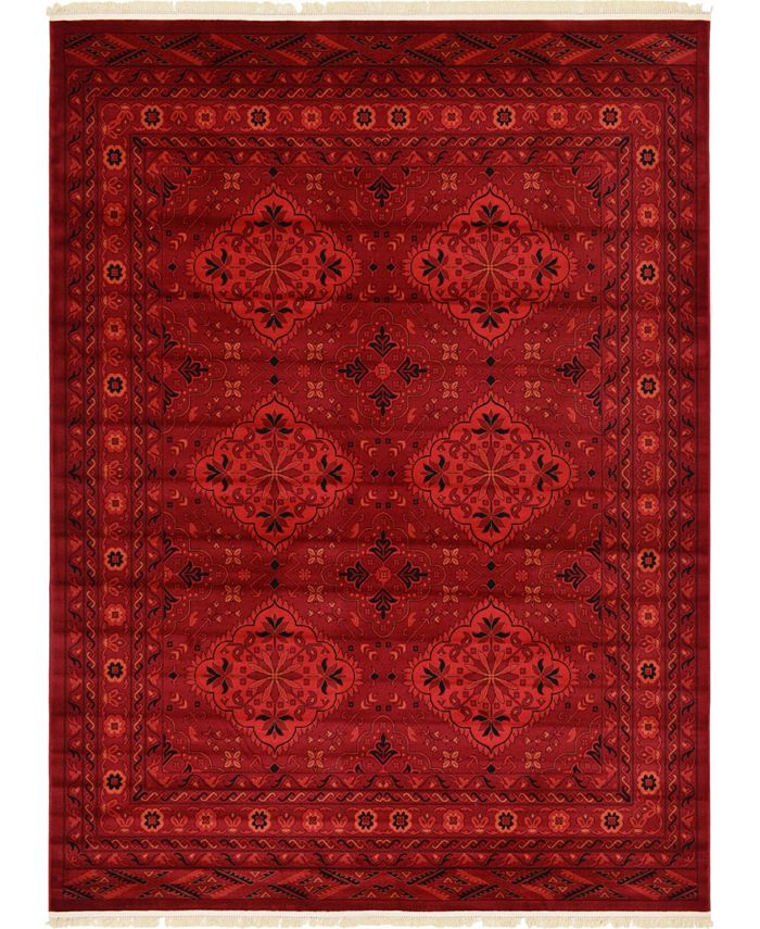 Bayshore Home Vivaan Viv1 Red 9' x 12' Area Rug & Reviews Rugs Macy's