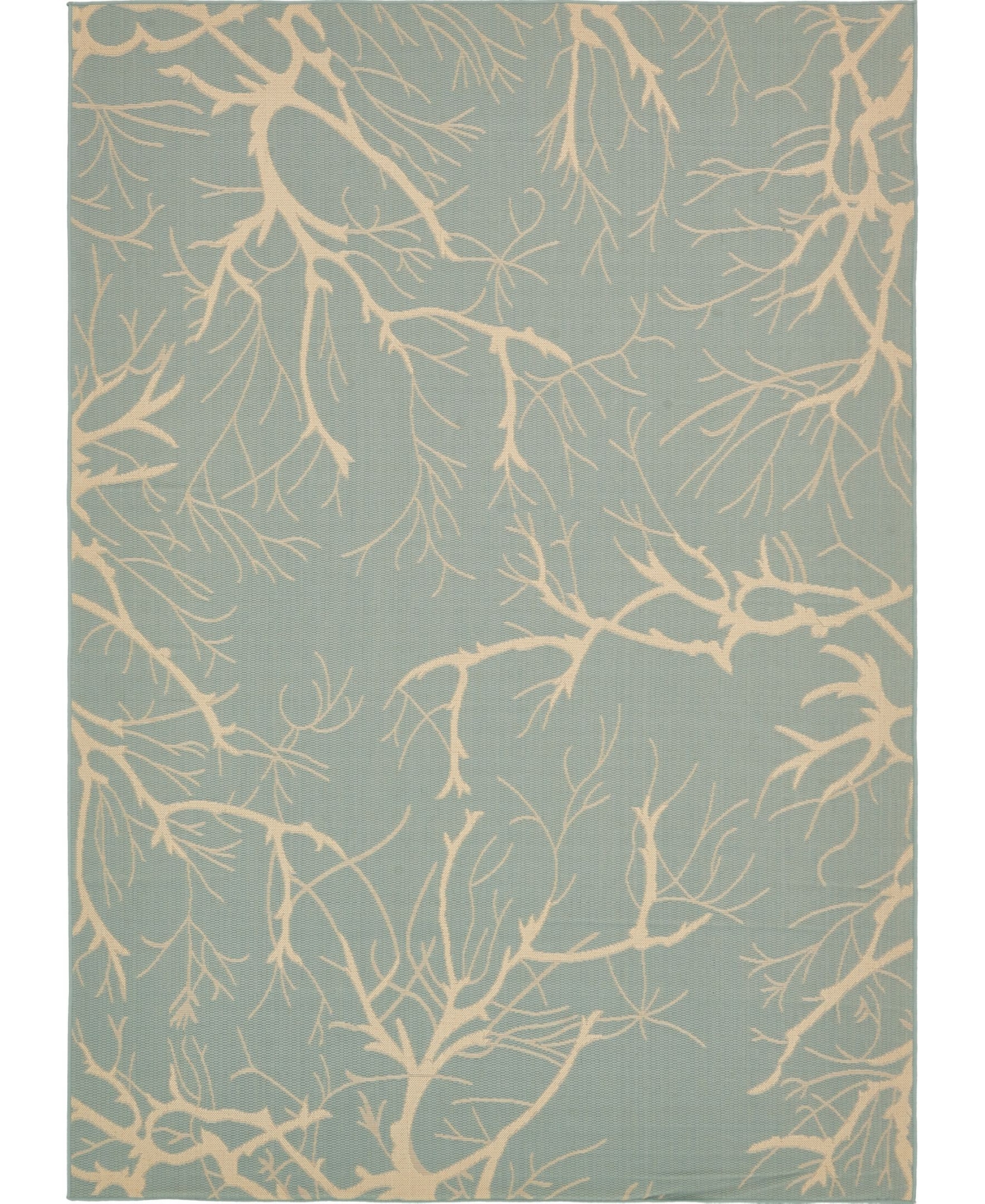 Bayshore Home Outdoor Pashio Pas6 8' x 11' 4in Area Rug - Light Blue